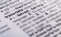 Dictionary entry for the word translate